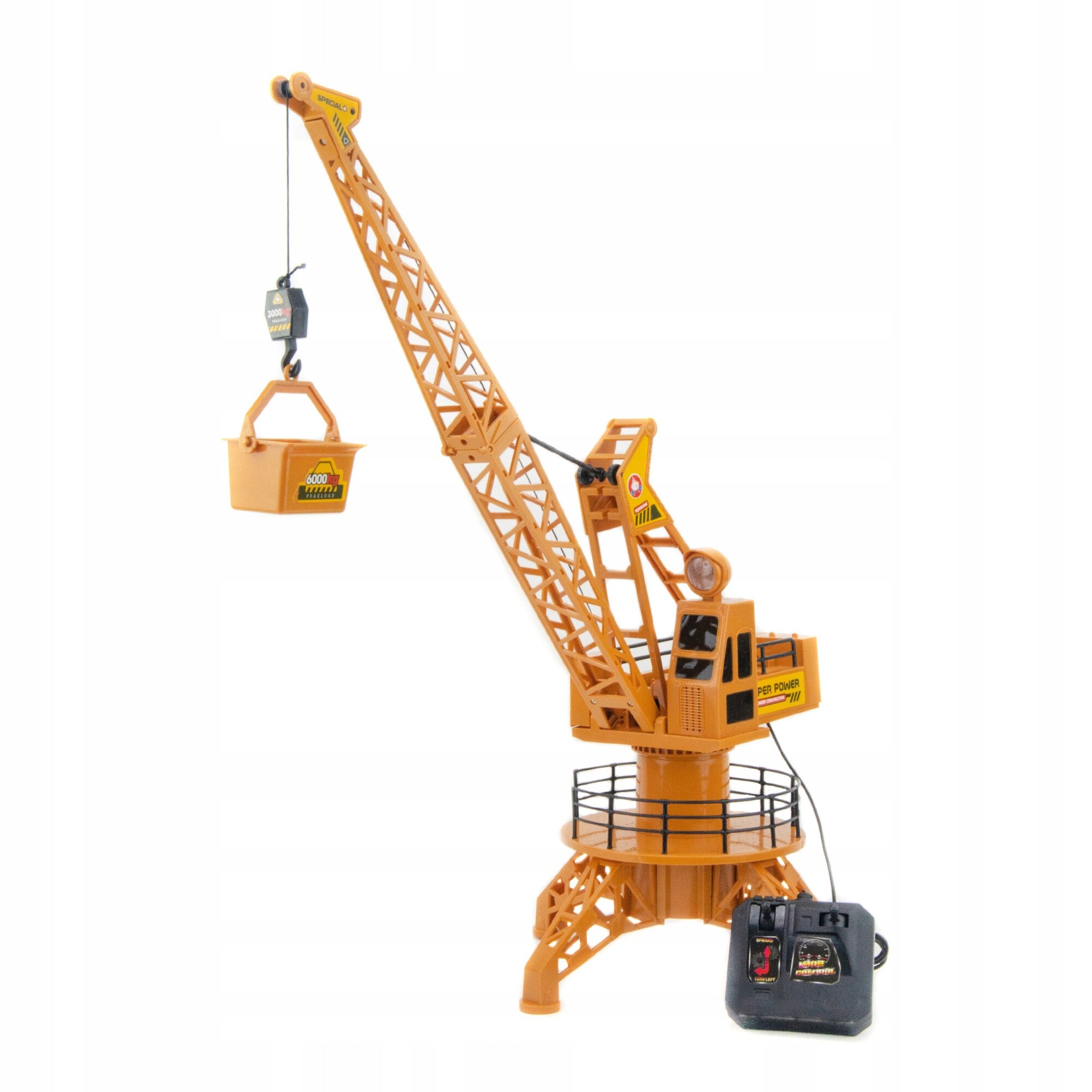 Кран, Дистанционно управление, Въртене на 360 градуса, Оранжев - eMAG.bg