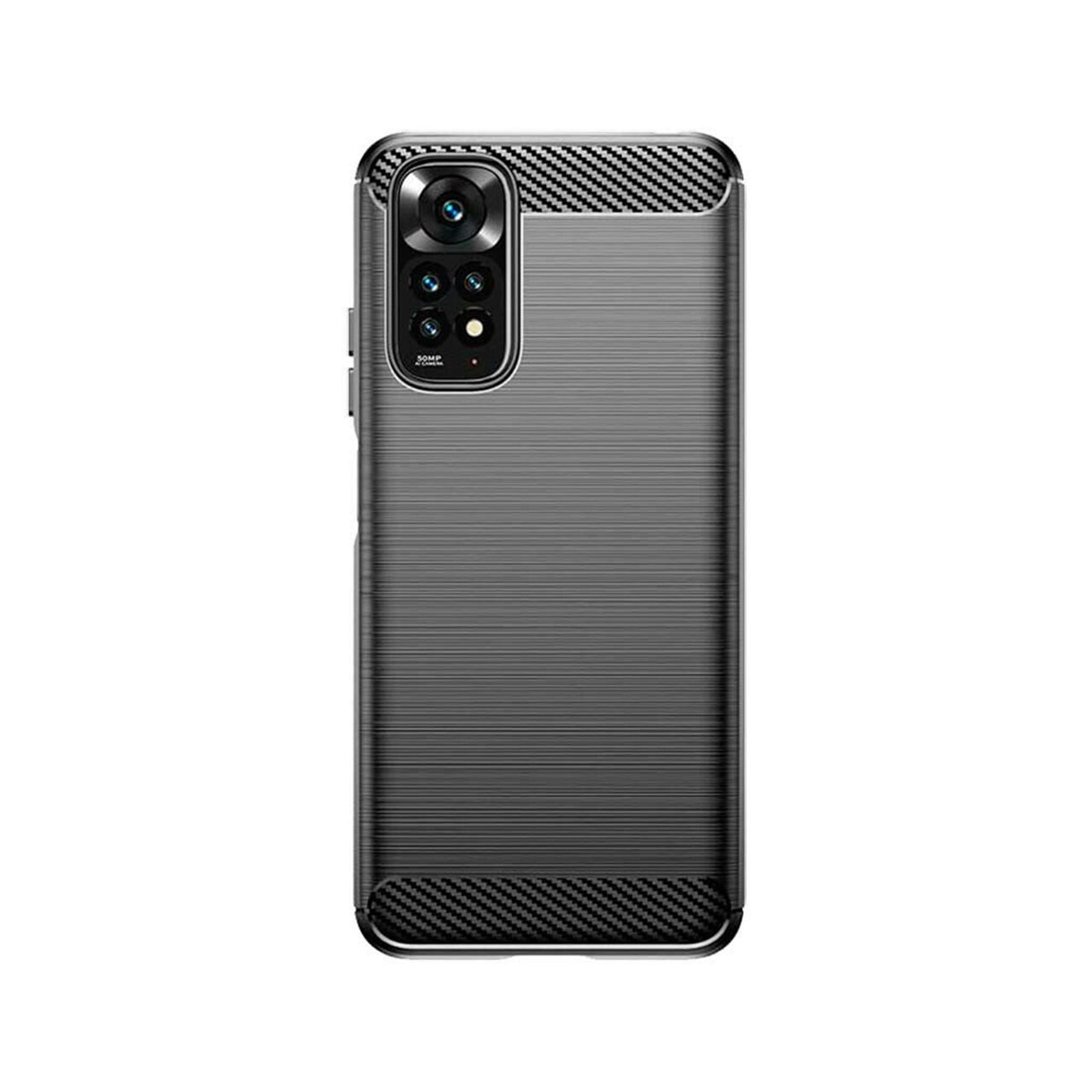 Husa pentru Xiaomi Redmi Note 11 Pro 4G / Note 11 Pro 5G / Note 12 Pro 4G - Techsuit Carbon Silicone - Black