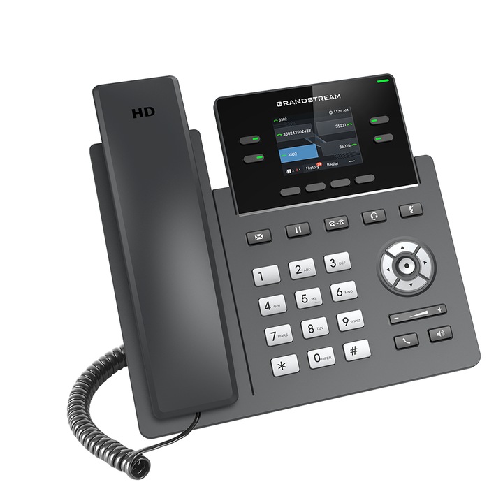 Grandstream GRP2612W Dual Band WiFi PoE vezeték nélküli IP telefon