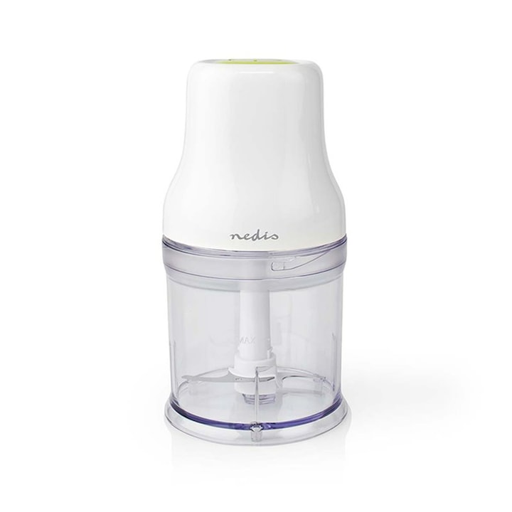 Чопър за храна, Nedis, ABS, 200 W, 0.5 l, Бял