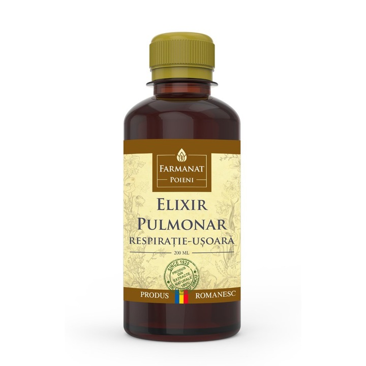 Elixir pulmonar antitusiv pentru o respiratie usoara, 200 ml