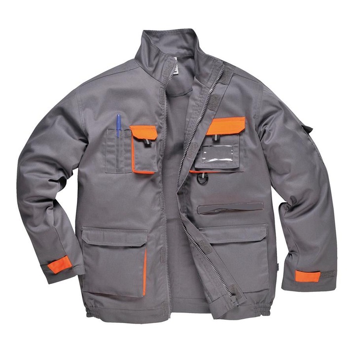 Portwest Texo Contrast munkakabát szürke, 2XL-es méret