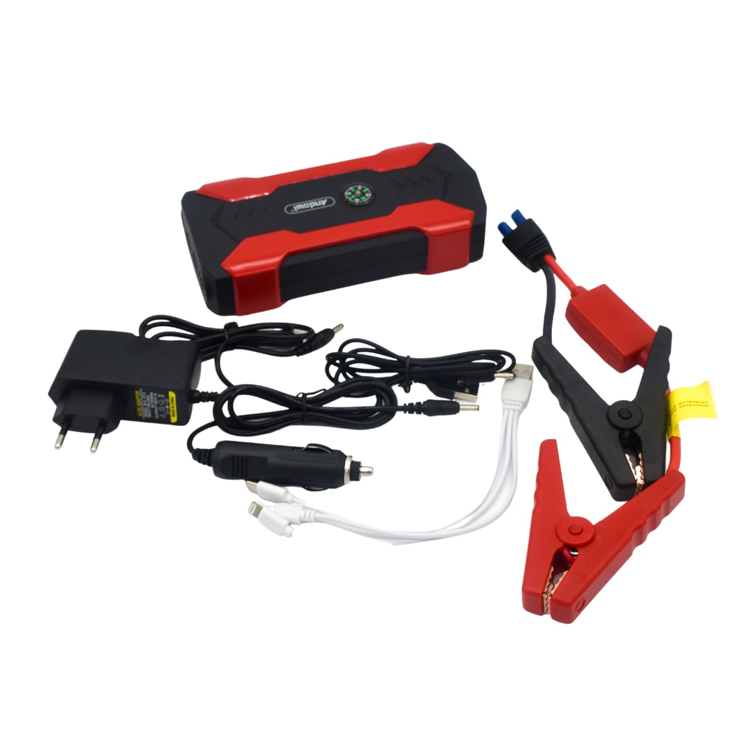 Avviabatteria Alpha 85 HULKMAN – 2000A, 20000mAh, Per Motori Benzina 8.5L E Diesel 6L, Con Boost Per Batteria Scarica, Ricarica 65W, Display 3.3”