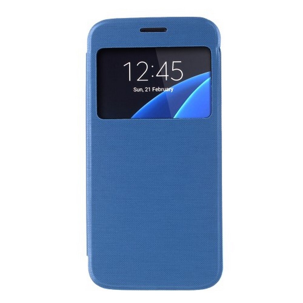 Husa Samsung Galaxy S7 G930, Decupaj Ecran, Protectie Completa, Culoare Blue