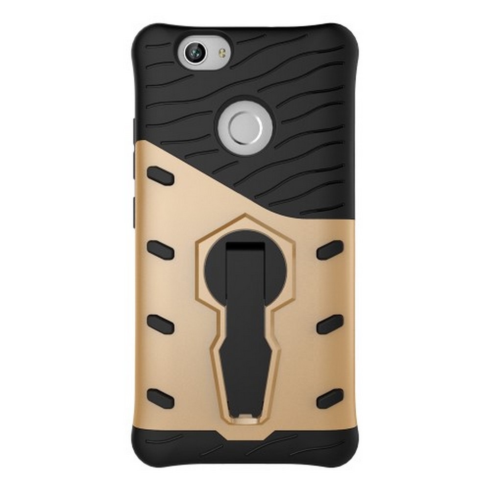 Carcasa Huawei Nova, Protectie Spate si Lateral, Silicon, Culoare Gold