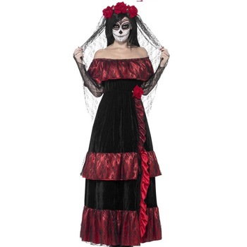 Costum Mireasa Halloween latino L Costum Mireasa Halloween latino L