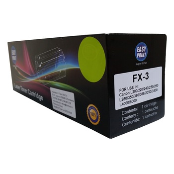 Toner EASY PRINT Negru, 2500 pag, compatibil FX-3 Toner EASY PRINT Negru, 2500 pag, compatibil FX-3