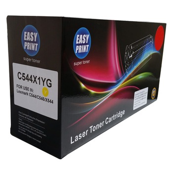 Toner EASY PRINT Galben, 4000 pag, compatibil C544X1YG Toner EASY PRINT Galben, 4000 pag, compatibil C544X1YG