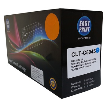 Toner EASY PRINT Cyan, 1800 pag, compatibil CLT-C504S Toner EASY PRINT Cyan, 1800 pag, compatibil CLT-C504S