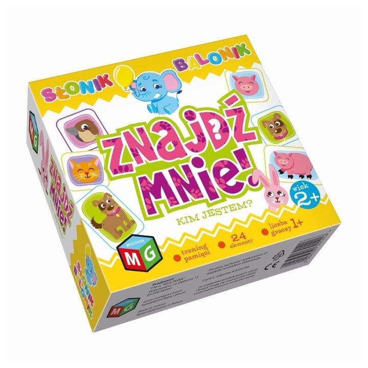 Joc educativ pentru copii, Multigra, Cu animale, Multicolor, 2 ani+