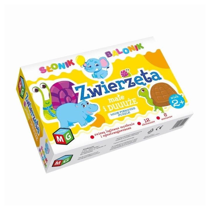 MULTIGRA Zwierzęta duże i małe - Słonik Balonik [PUZZLE]