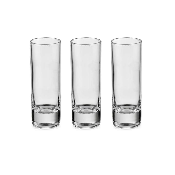 3db izlandi shot-pohár készlet, Luminarc, Üveg, 60 ml, Átlátszó