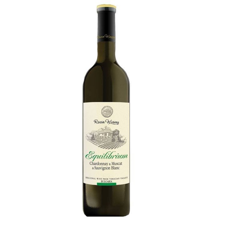 Бяло вино Rasin Winery, Equilibrium, Шардоне, Мускат, Совиньон Блан, 0.75л