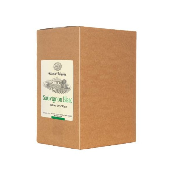 Бяло вино Rusin WInery, Совиньон блан, Bag in box, 5л