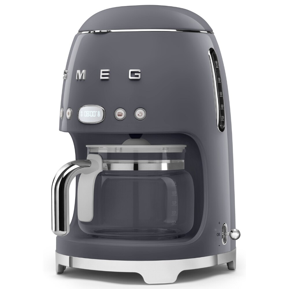 Филтърна кафемашина Smeg DCF02GREU, 50's Style, 1050 W, 1.4 л ...