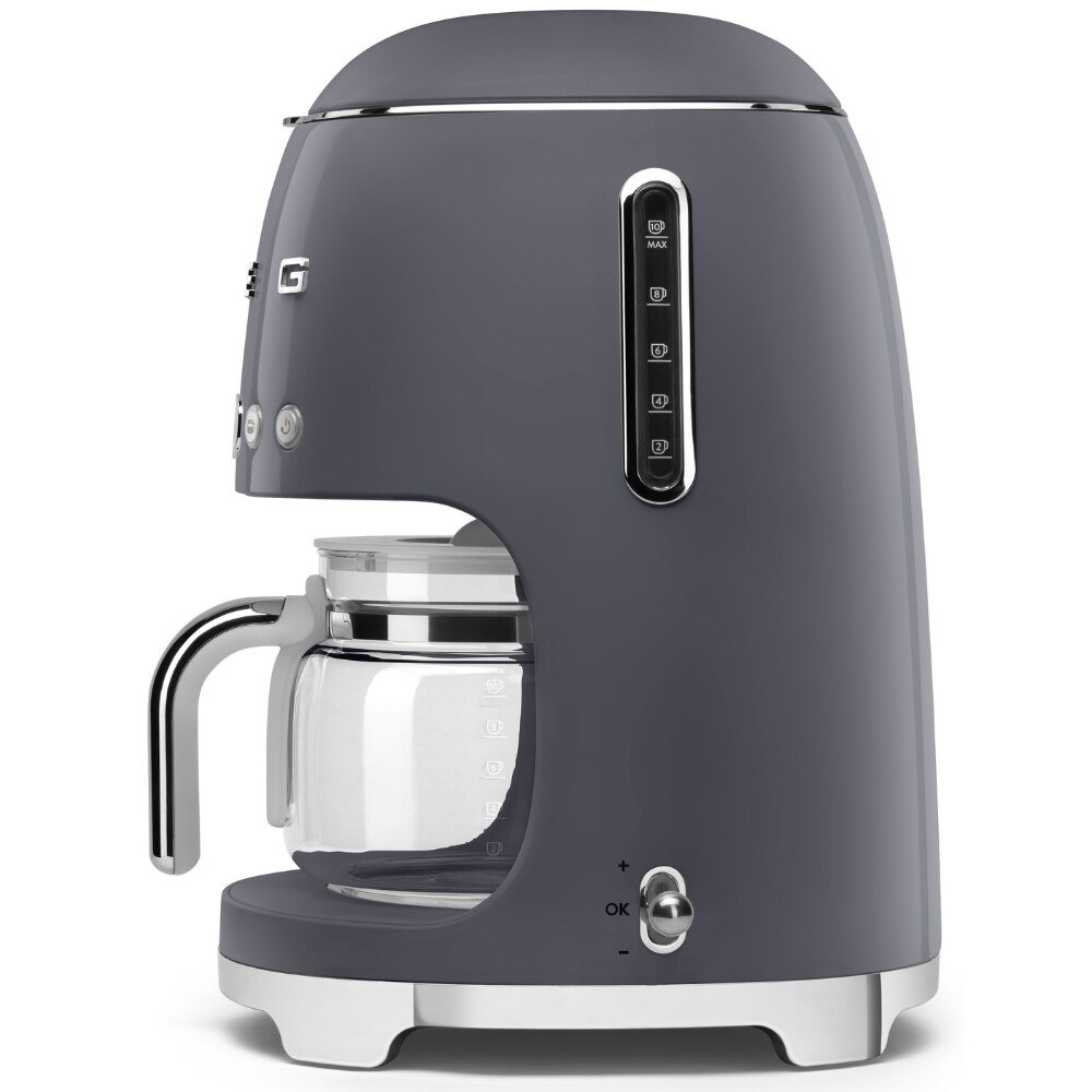 Филтърна кафемашина Smeg DCF02GREU, 50's Style, 1050 W, 1.4 л ...