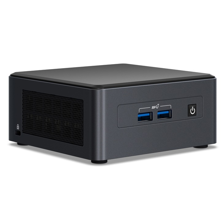 Mini PC Intel NUC 11 Pro Kit NUC11TNHi3 Intel® Core™ i3-1115G4 processzorral akár 4,10 GHz-ig, 16 GB RAM, 1 TB SSD M.2, Intel® UHD Graphics, fekete, Win 11 Home