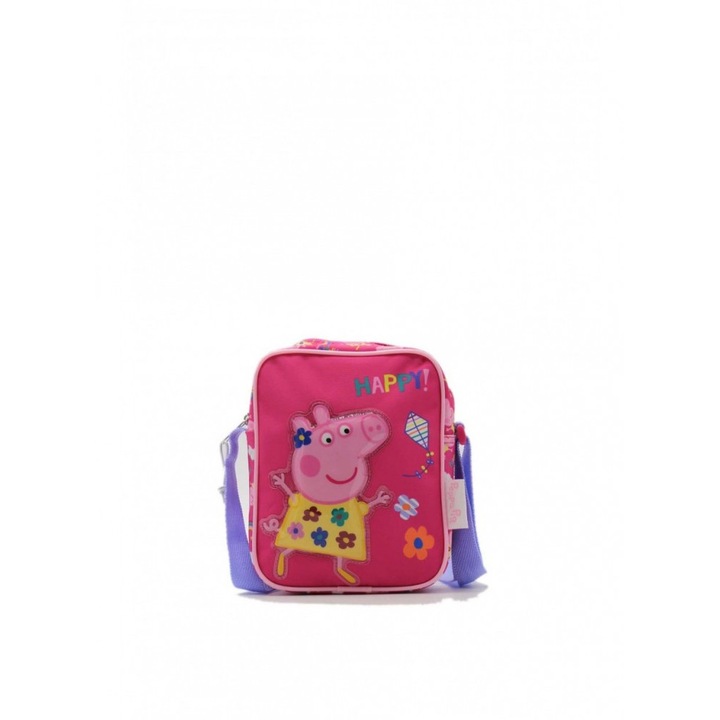 Pappa Pig Детска чанта за през рамо, полиестер, розов