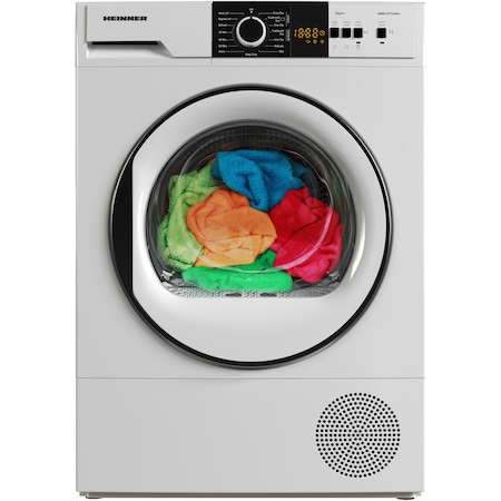 Uscator de rufe Heinner HHPD-V7T1CHA++, Pompa de caldura, 7 kg, 15 programe, Clasa A++, Display LED, Lumina cuva, Indicator curatare filtru scame, Indicator rezervor colectare apa plin, Blocare acces copii, Alb