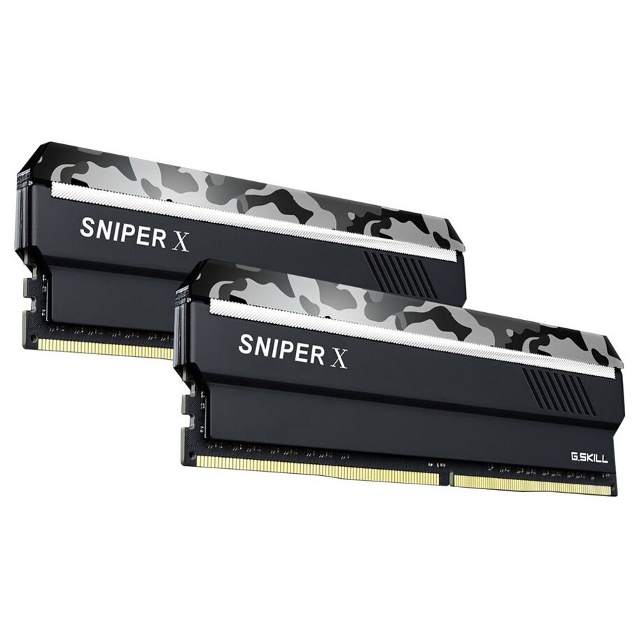 Memorie RAM, G.Skill, SNIPER X, Camo urban, DDR4, 32 GB: 2 x 16 GB