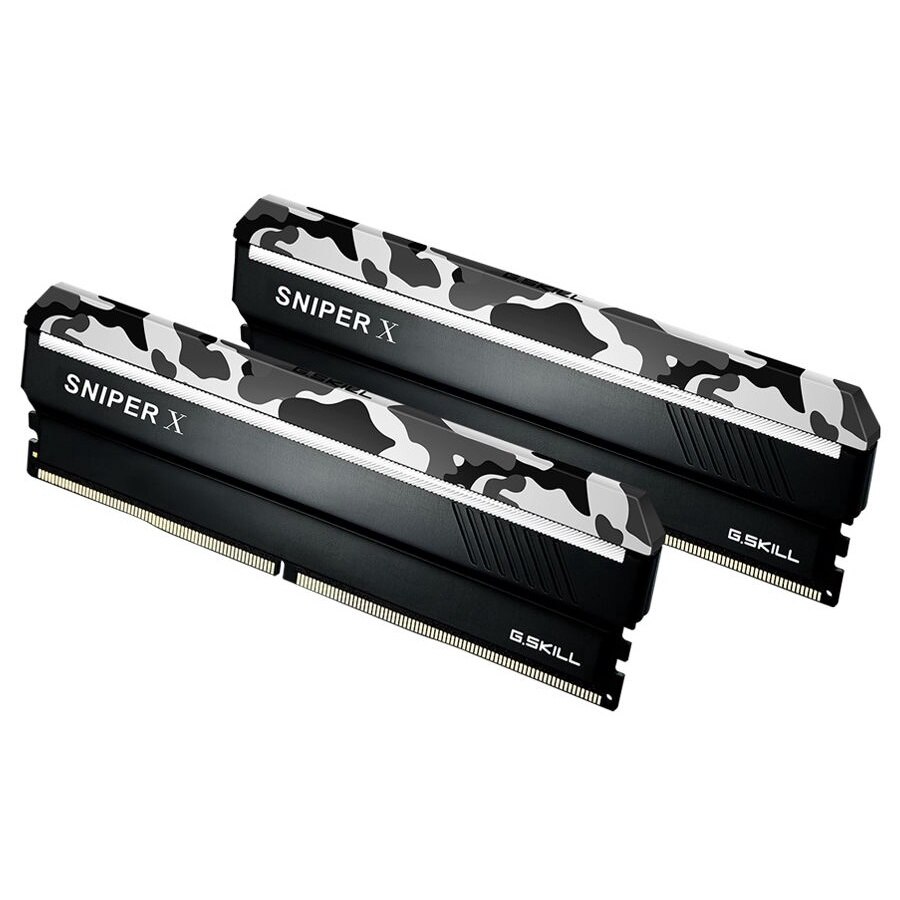 Memorie RAM, G.Skill, SNIPER X, Camo urban, DDR4, 32 GB: 2 x 16 GB