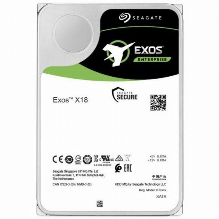 Seagate 16TB 7200RPM SATA-600 256MB Exos X18 ST16000NM004J, 226821, Winchester