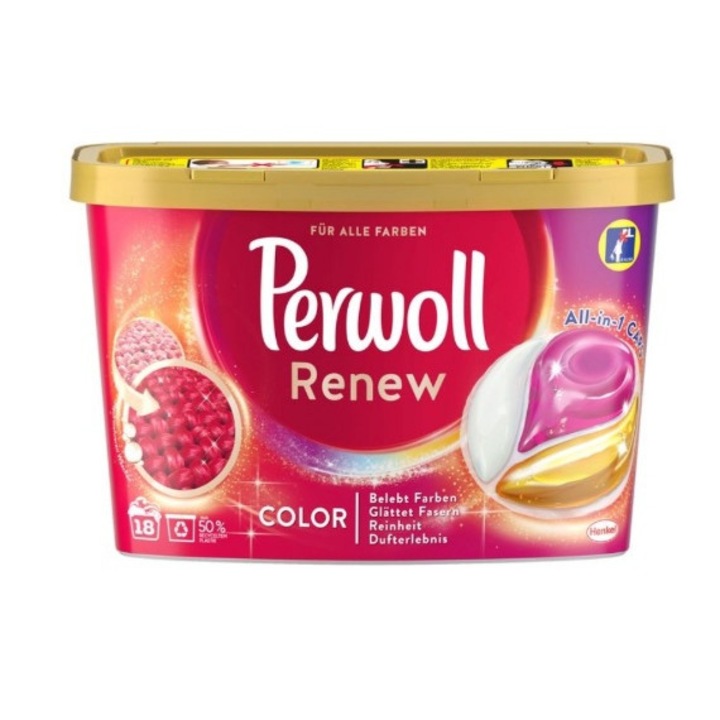 Perwoll renew színes ruhákhoz mosókapszula 18db