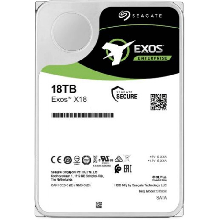 Хард диск Seagate Exos X18, 18TB, 7200 оборота/минута EoL
