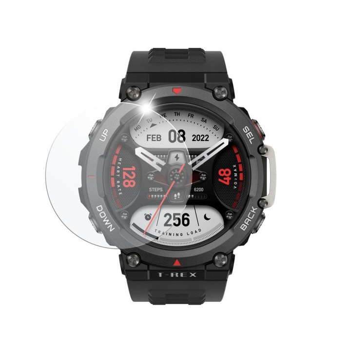 FIXED Üvegfólia Amazfit T-Rex 2 okosórához, 2 db/csomag, 194578, Okosóra kiegészítő