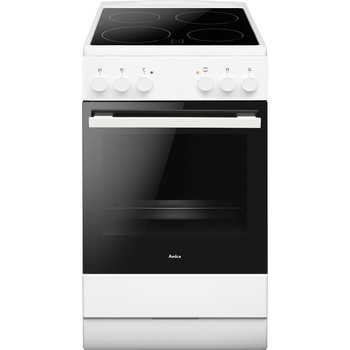 Aragaz electric Amica SF 5111 MW, 65L, 4 zone de gatit, clasa energetica D, Alb