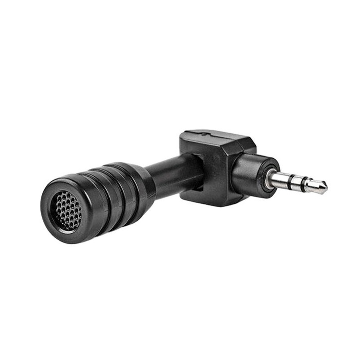 Microfon cu fir, Nedis, Mini Plug-in 3,5 mm, Negru