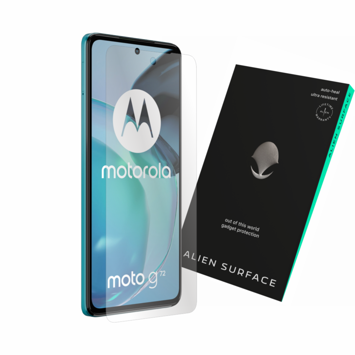 Alien Surface fólia, Motorola Moto G72, képernyővédelem, tokkal kompatibilis