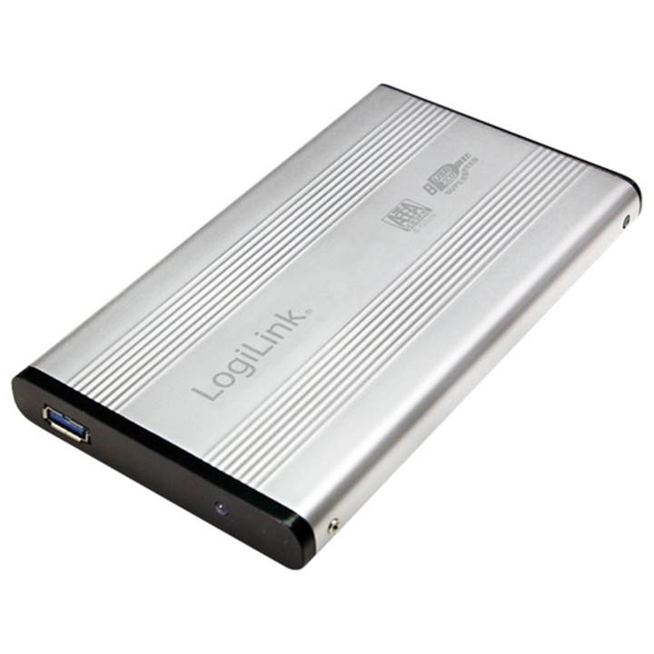 Cutie pentru hard disk extern, LogiLink, U3.0-to-SATA2.5", Argintiu