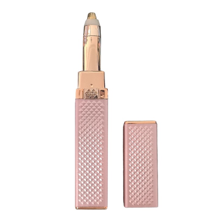 Тример за лице SIKS 2 в 1 Rose, с USB зареждане, 2 сменяеми глави