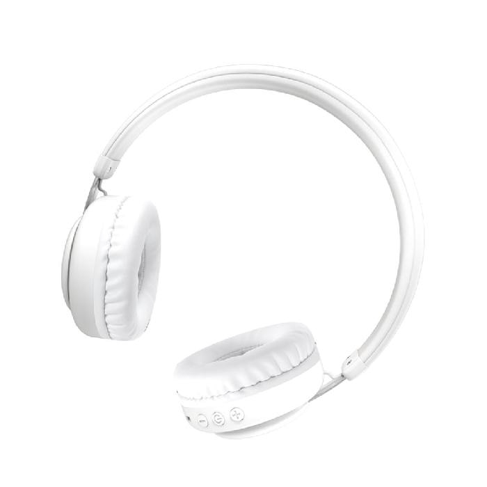 Casti audio bluetooth XO BE10, Bluetooth 5.0, 250 mAh, Alb