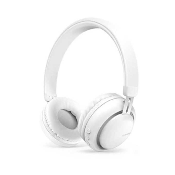 Casti audio bluetooth XO BE10, Bluetooth 5.0, 250 mAh, Alb