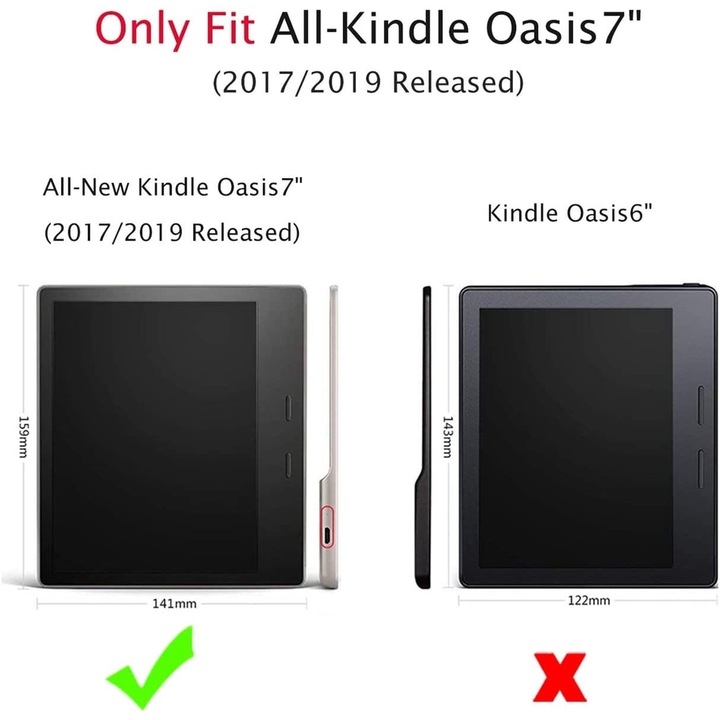 Husa Sigloo pentru Kindle Oasis 3 2019 si Kindle Oasis 2 2017, model Graffity