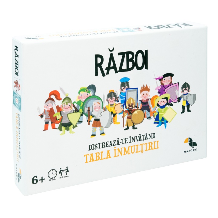 Игра на карти с таблица за умножение, Majook, Wars, 120 карти, +7 години