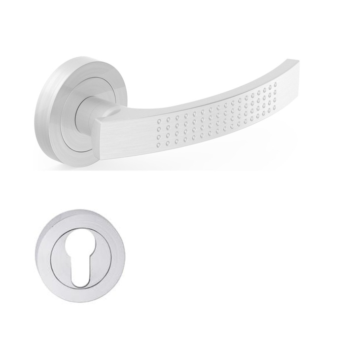 Maner usa Astra cu rozeta yala nichel satin