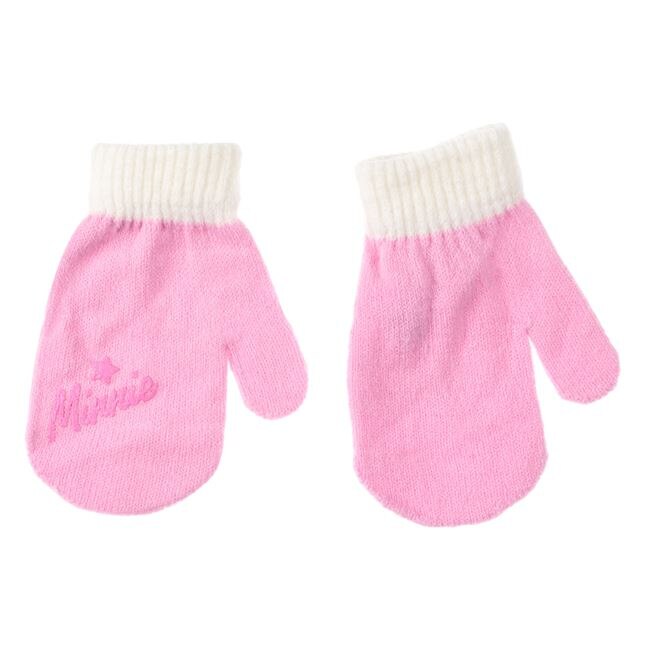 Set Fes cu urechi pom pom, fular, si manusi pentru copii, Minnie si ...