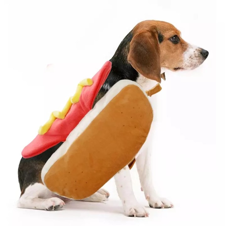 Costum catel hotdog amuzant USSPY, halloween, talie M