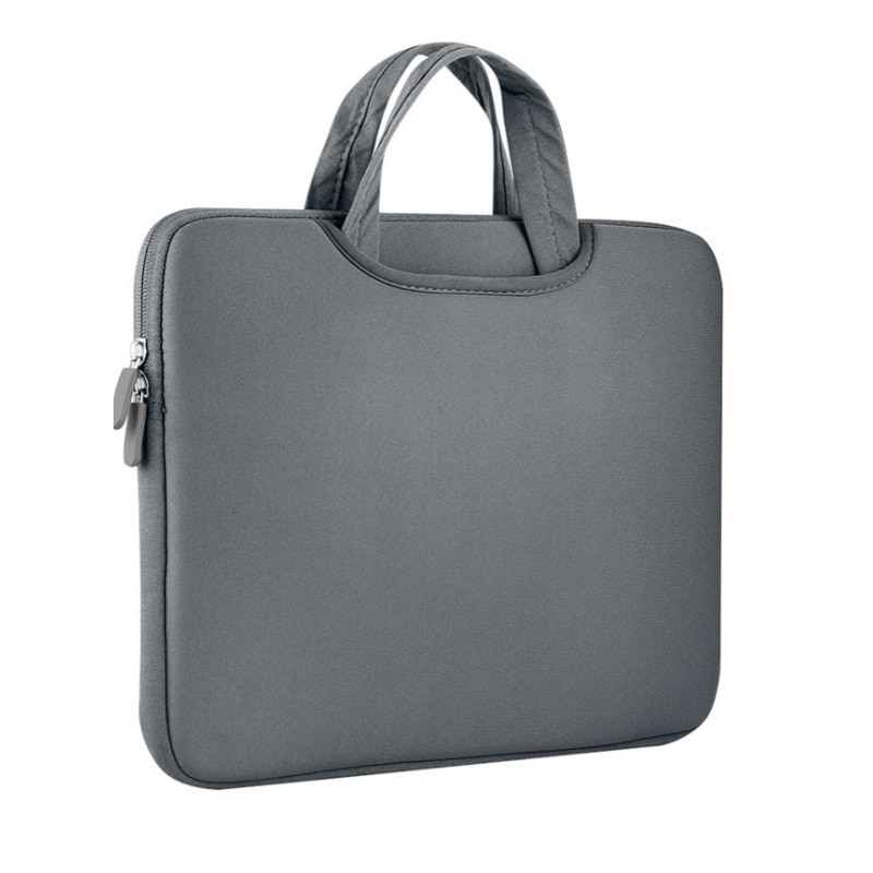 Geanta universala laptop 14 inch rezistenta la stropire din neopren, Gri