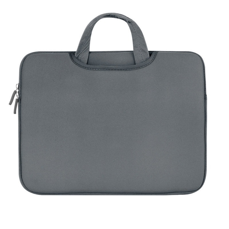 Geanta universala laptop 14 inch rezistenta la stropire din neopren, Gri