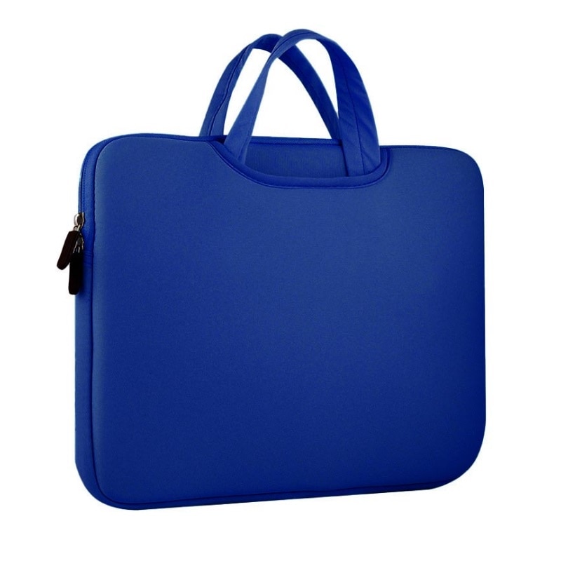 Geanta universala laptop 15.6 inch rezistenta la stropire din neopren, Navy Blue