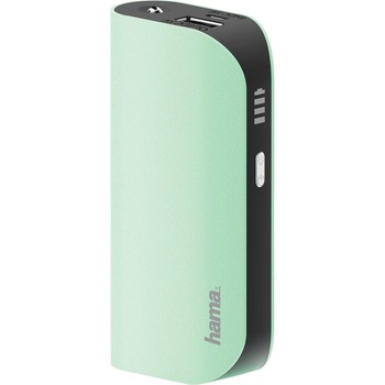 Acumulator extern Hama Design Line, 5200 mAh, Verde Acumulator extern Hama Design Line, 5200 mAh, Verde
