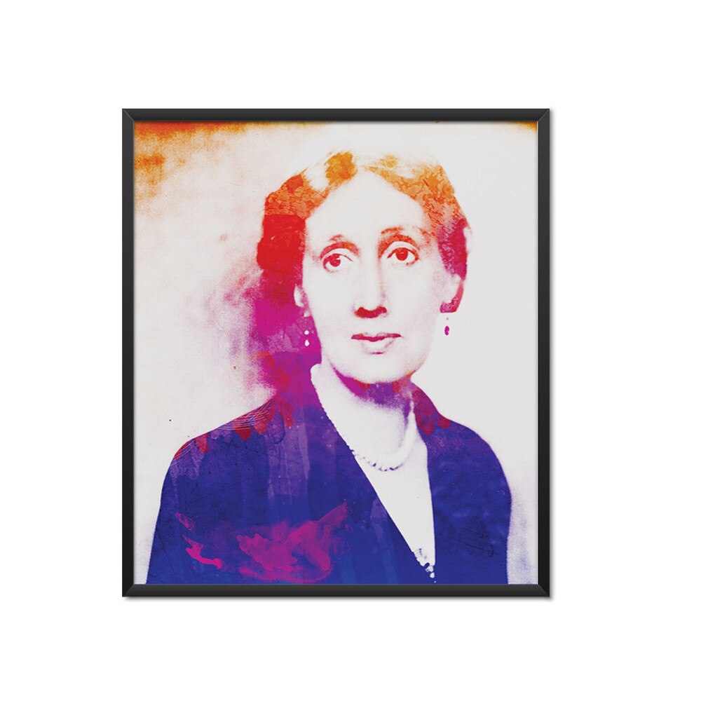 Tablou cu Rama Neagra - Premium - Virginia Woolf - 70x80cm