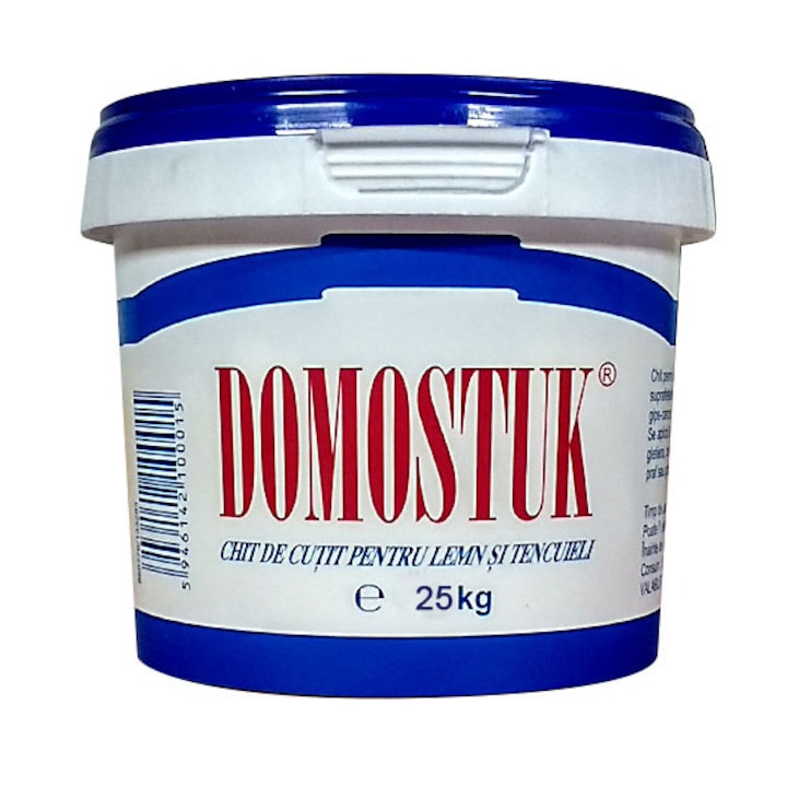 Chit de cutit Domostuk 25Kg alb pentru reparat pereti lemn sau tencuieli la interior si exterior