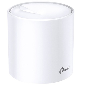 Sistem Mesh Wi-Fi TP-Link Deco X60(1-pack), AX3000, Dual-Band, Wi-Fi 6, MU-MIMO, OFDMA, AI-Driven Mesh, Antivirus, cu acoperire completa pentru casa