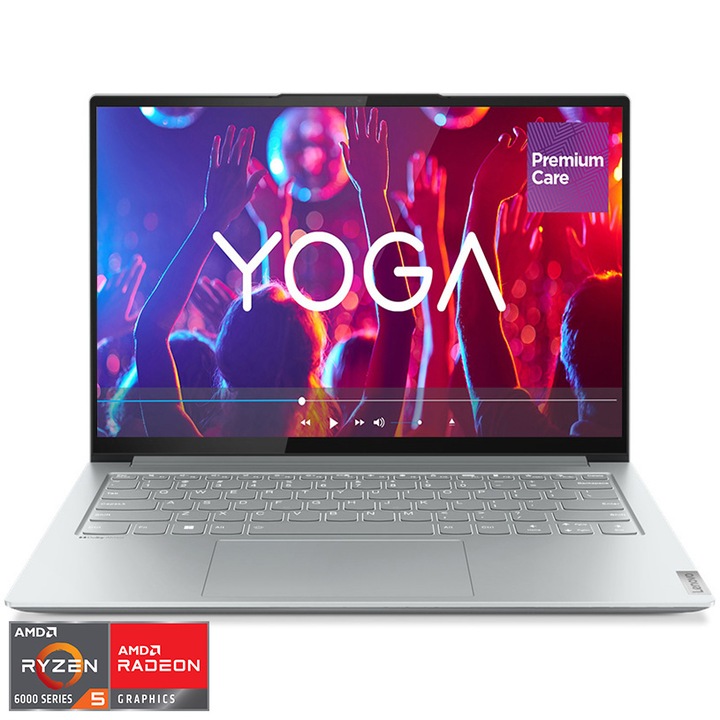 Лаптоп Ultrabook Lenovo Yoga Slim 7 Pro 14ARH7, AMD Ryzen™ 5 6600HS Creator Edition, 14", 2.8K, RAM 16GB, 512GB SSD, AMD Radeon™ 680M, No OS, Cloud Grey
