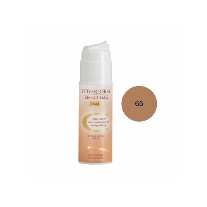 Machiaj pentru corp, Coverderm, Perfect Legs Fluid, SPF 40, 65, 75 ml